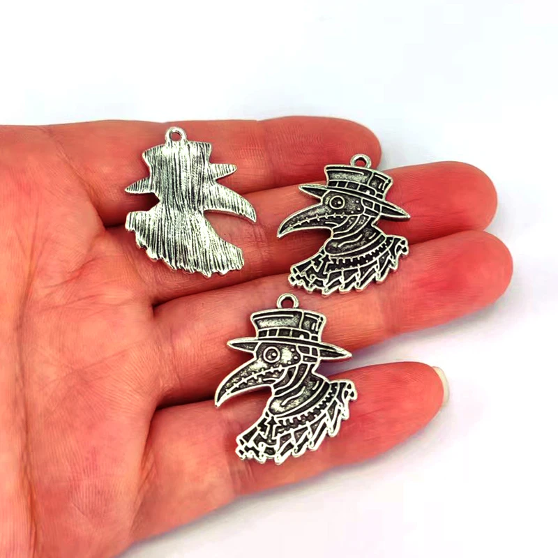 

5pcs Plague Doctor pendant charm Jewelry Gift for Nurse Friends