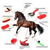 New Horse Grooming Tool Set Cleaning Kit Comb Pet Cleaning Brush Stainless Steel Curry Groomer Tail Comb Kit Scrubber 5