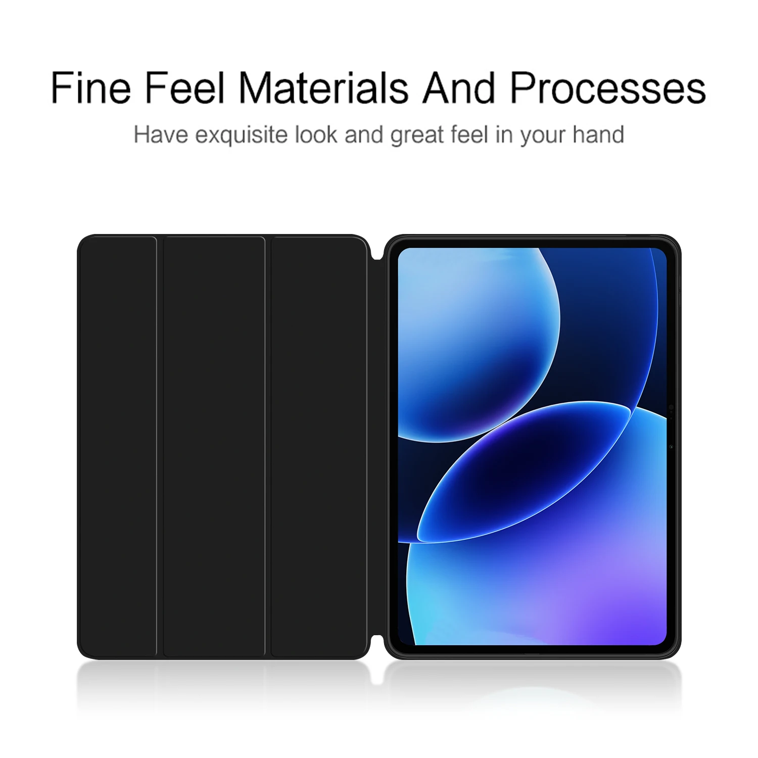 Premium PU Leather Flip Cover Tablet Sleeve with Stand Feature