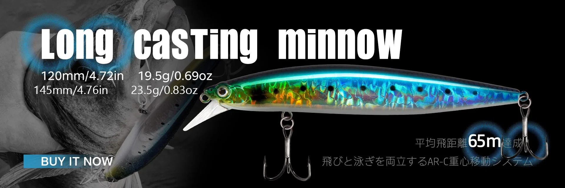 D1 Minnow Angelköder 77 mm/8,4 g Aussetzung 65 mm/5 g sinkende künstliche Hartköder-Wobbler für Trolling-Bass-Forellengerät – Detail 5