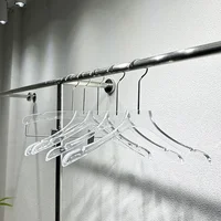 【5 Pcs】Transparent Acrylic Hangers for High-end Clothing Stores 2