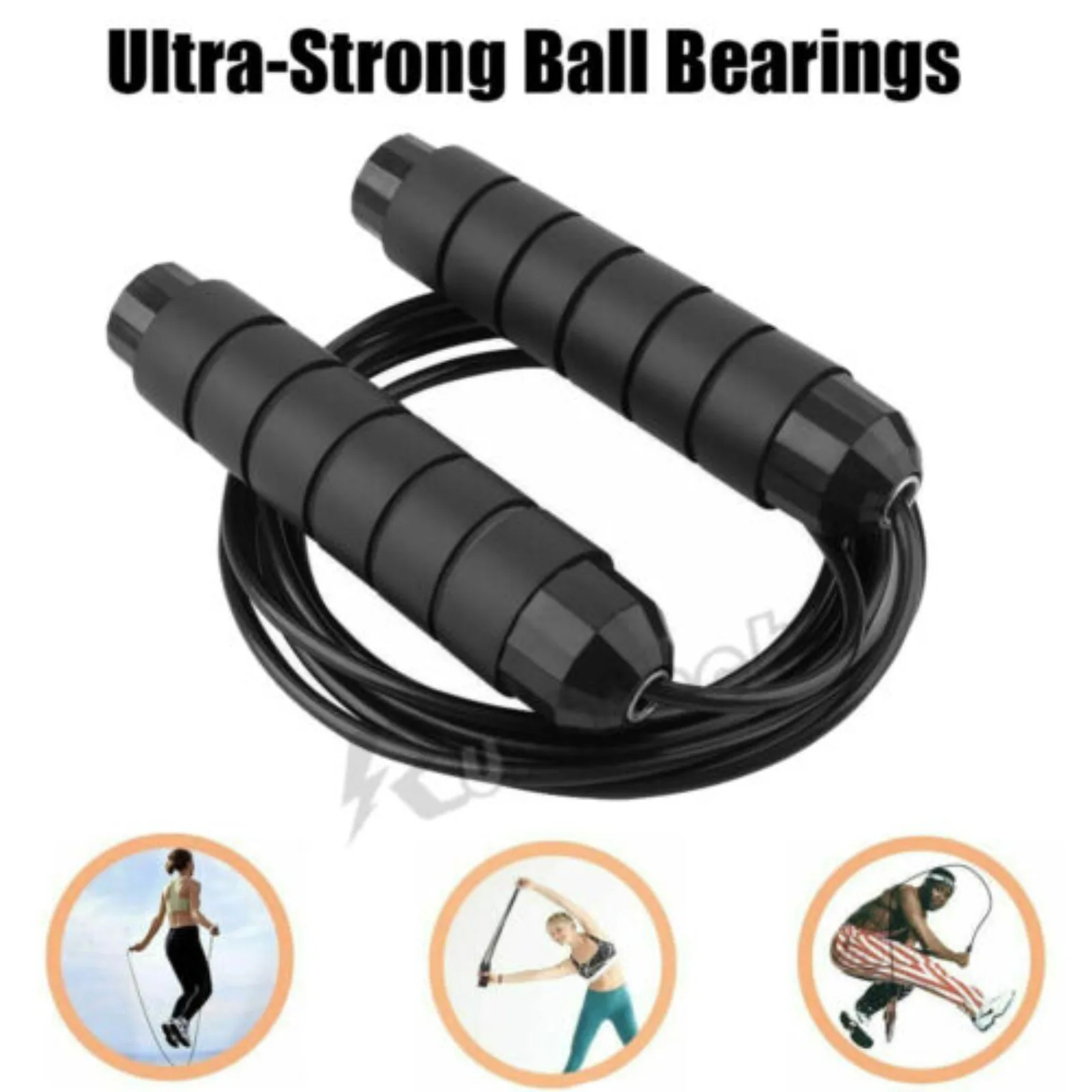 

Jump Rope Skipping Aerobic Exercise Boxing Adjustable Bearing Speed Fitness Gym