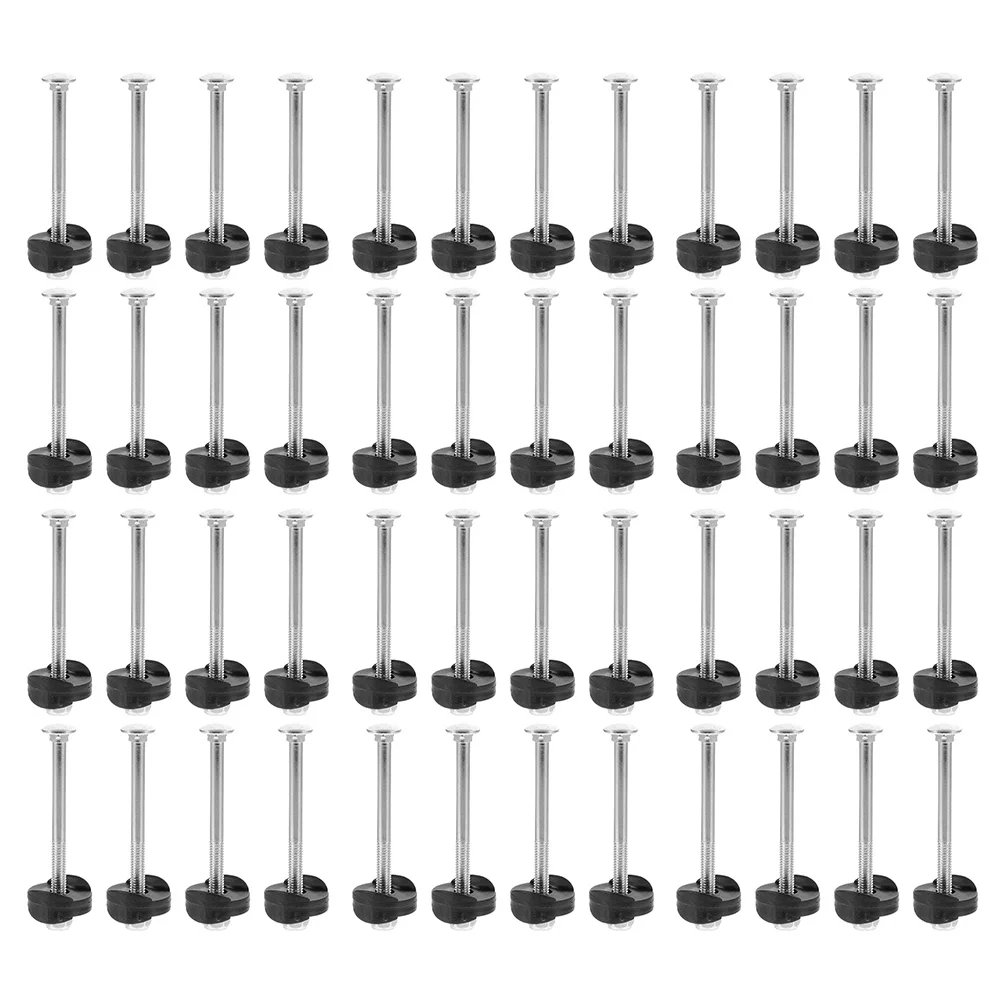 

48 Pcs Trampoline Screws for Sturdy Fixing Wear-resistant Long Tool Nut Carriage
