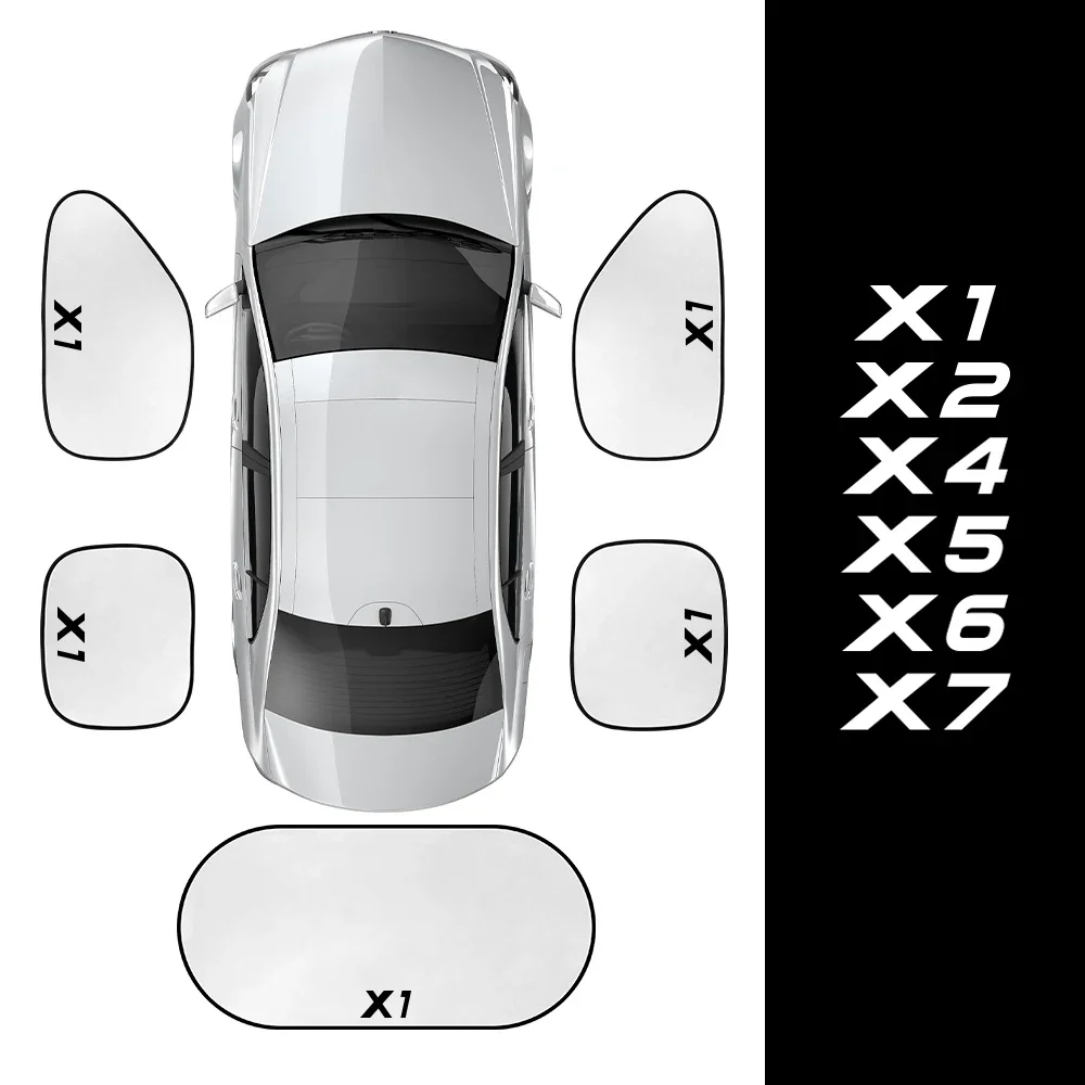 Car Side Back Window Sunshade Cover Anti UV Accessories For BMW X5 E70 F15 G05 X1 E84 F48 X6 E71 F16 G06 X2 F39 X4 F26 G02 X7
