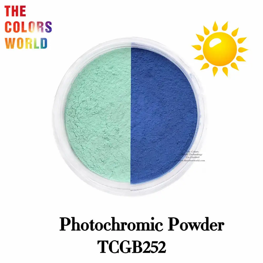 TCT-775 Photochromic Pigment Dye Powder For Color Changing Paint Indoor Clolorless Outdoor Colorful Solar Sensitive to Sunlight