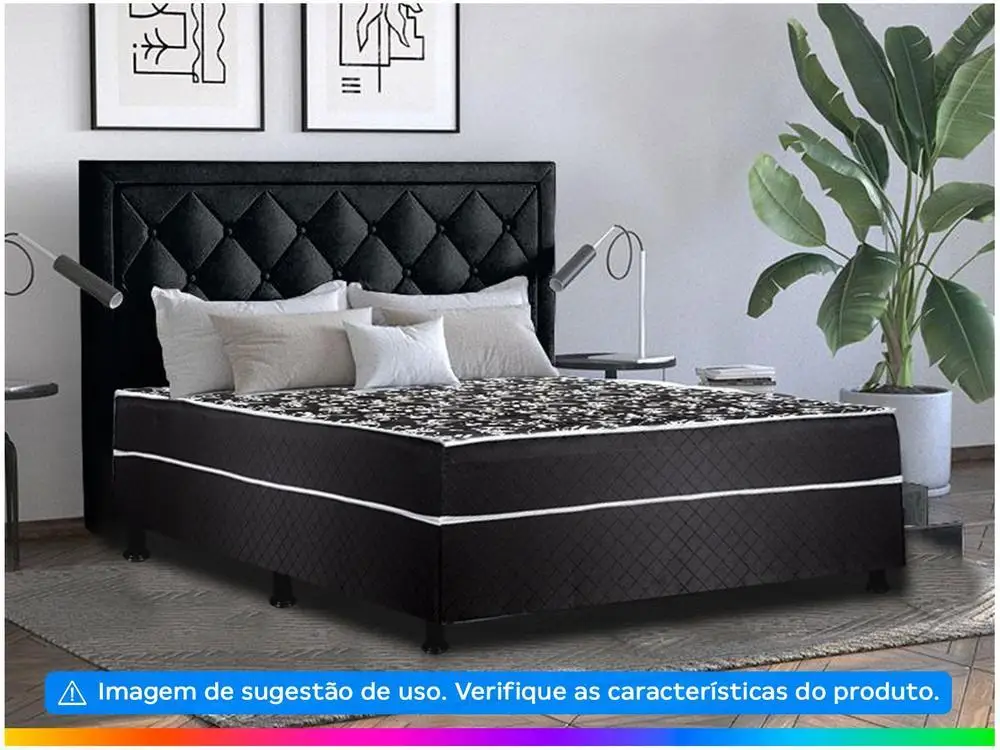Cama Box Casal Aiam Colchões Conjugada 41cm de Altura Super Box D28 3