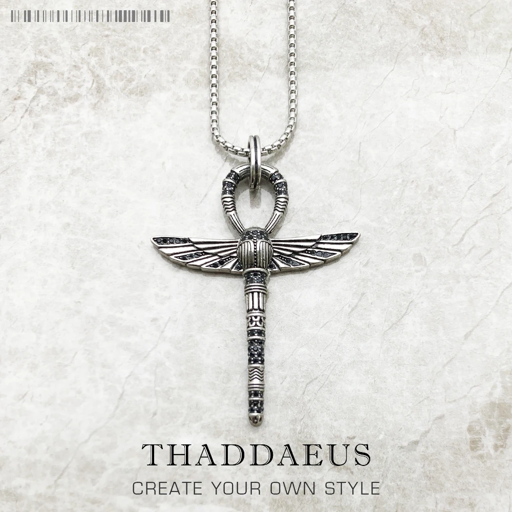 Cross of Life Ankh with Scarab Necklace Brand New Fine Jewelry