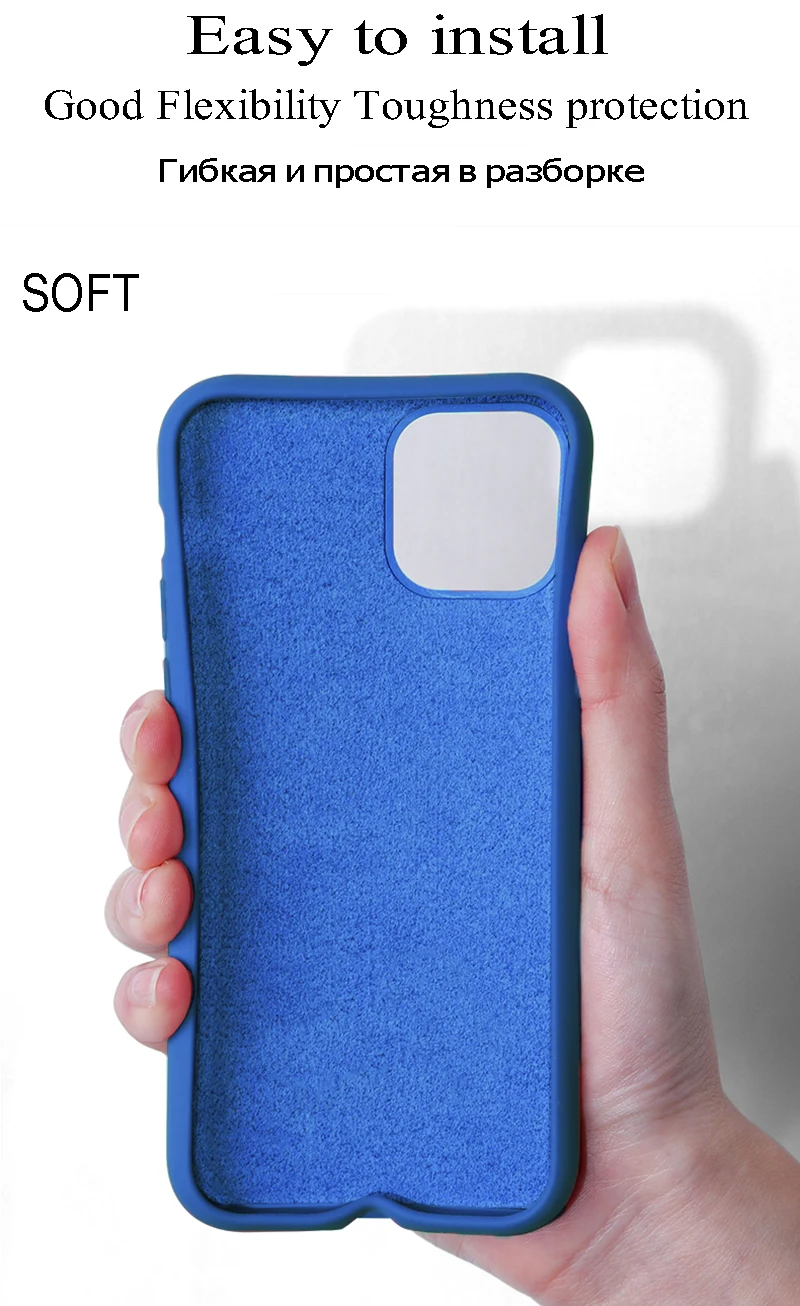 Luxus Flüssigsilikonhülle für iPhone 15 14 13 12 11 Pro Max, weiche Hülle für iPhone 13 Mini X XR XS MAX 8 7 Plus, stoßfeste Schutzhülle – Detail 4