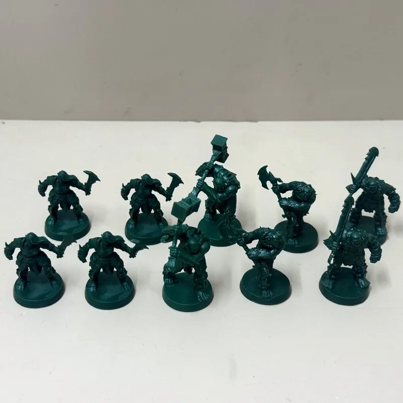 Set of Heroes and Orcs Miniature Figures for Fantasy Board Games and Tabletop RPGs