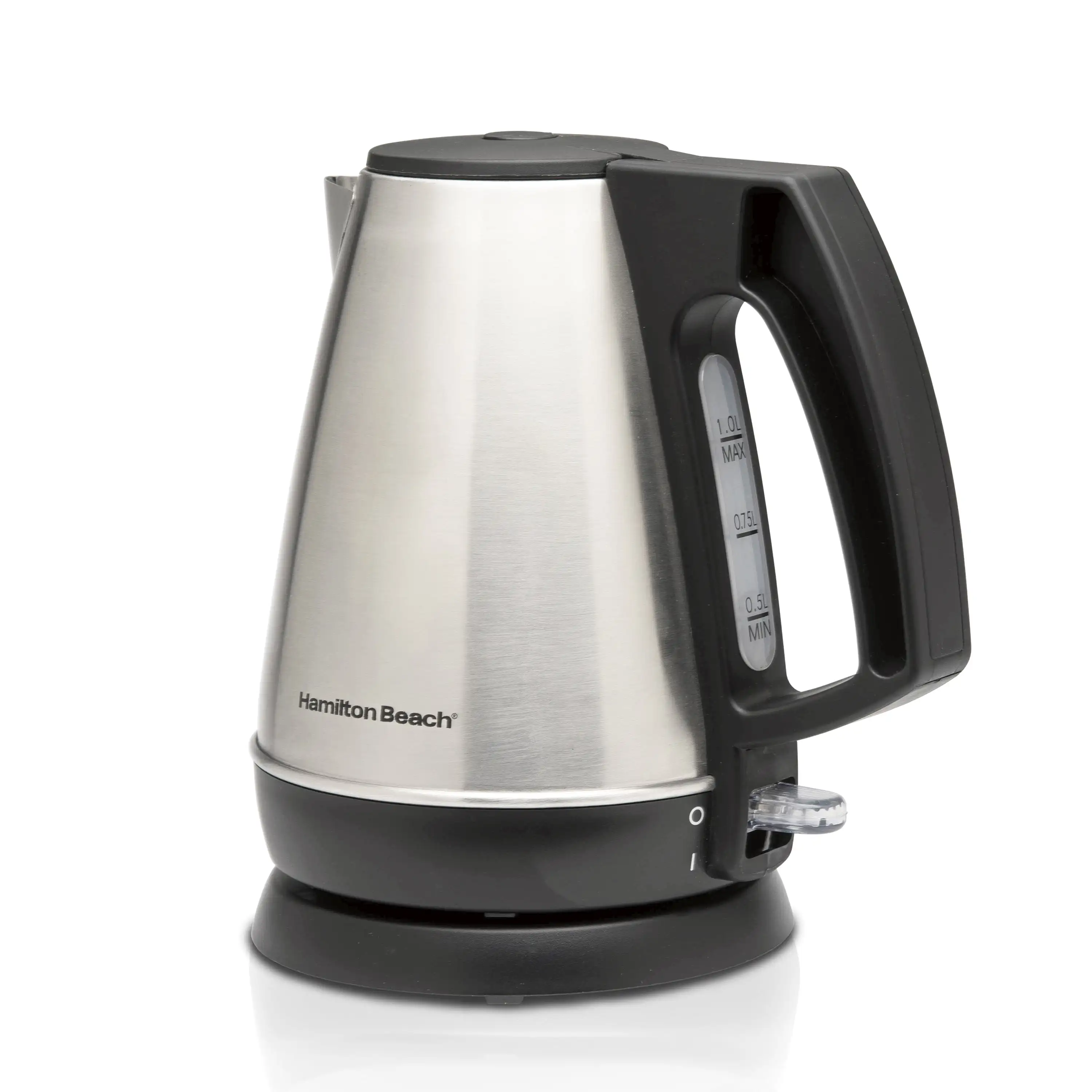 

1 Liter Electric Kettle, Stainless Steel and Black, New, 40901F