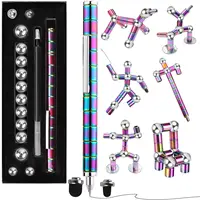 Fidget Magnetic Pen Toy, Magnet Polar Pen, Decompression Writing Pen for Anxiety Relief, Finger Spinning Gifts for kids and Teen 1
