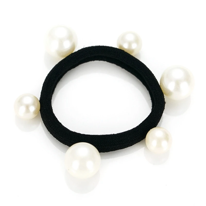 Woman Pearls Hair Ties Korean Hairband Scrunchies Rubber Band Hair Accessories