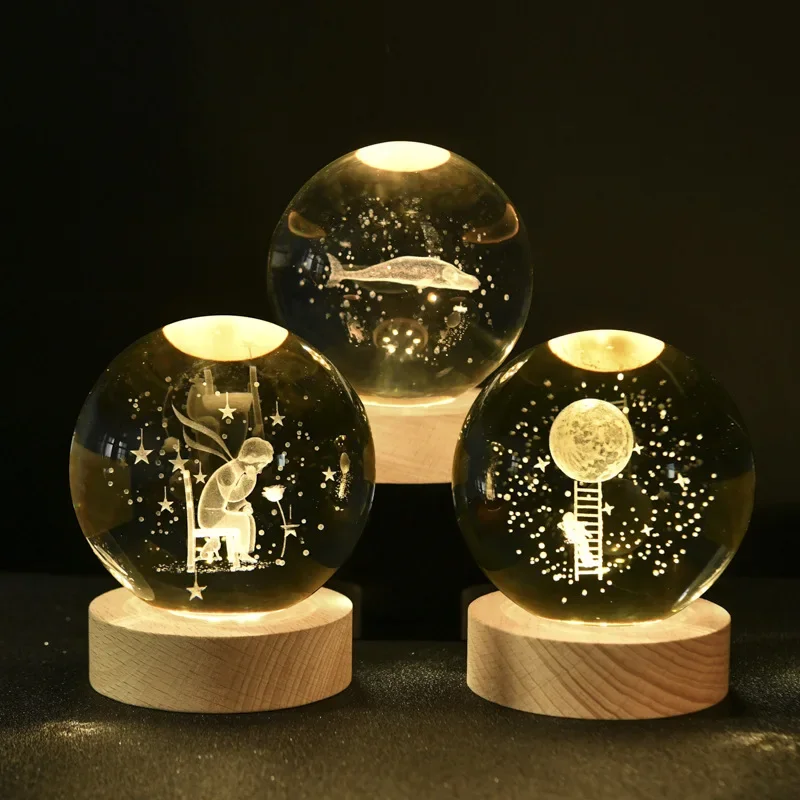 Nouveauté Magic Glass Ball Light 5 Pouces Plasma Electric Night Light Noël  Enfants Enfants Cadeau Lampe De Table Sphère Plasma Light - Lampes De Table  - AliExpress