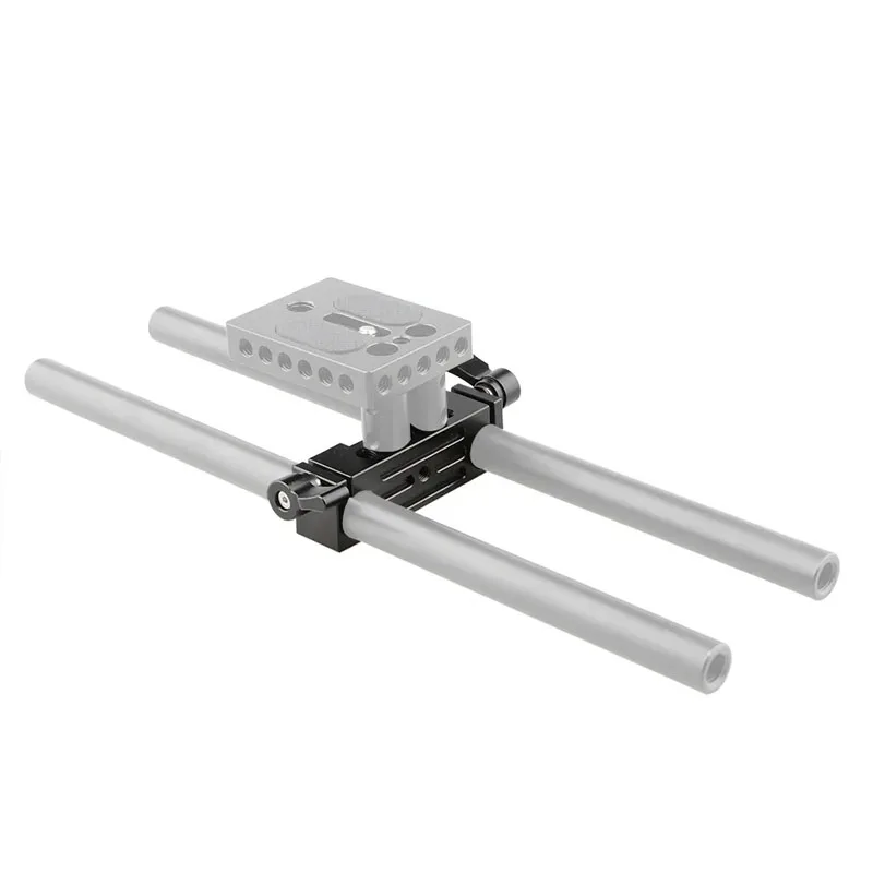 Rod Clamp 15mm Railblock With 1/4"-20 Tapped Mounting Holes For Camera Cage Rig
