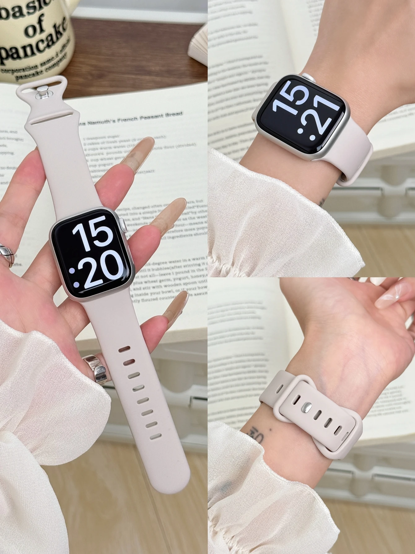 Elegant Silicone Loop Watch Band for Women - Assorted Sizes