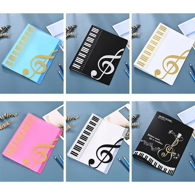 Cartella Portaspartiti A4 IRICH Con 60 Tasche - Impermeabile, Per Musicisti, Studenti E Ufficio - Foto 7