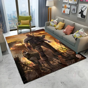 Metal Gear Solid Game Gamer Cartoon Carpet Rug for Home Living Room Bedroom Sofa Doormat Decor,kids Area Rug Non-slip Floor Mat
