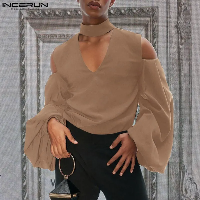 2024-Men-s-Shirt-Solid-V-Neck-Long-Sleeve-Hollow-Out-Loose-Men-Clothing ...