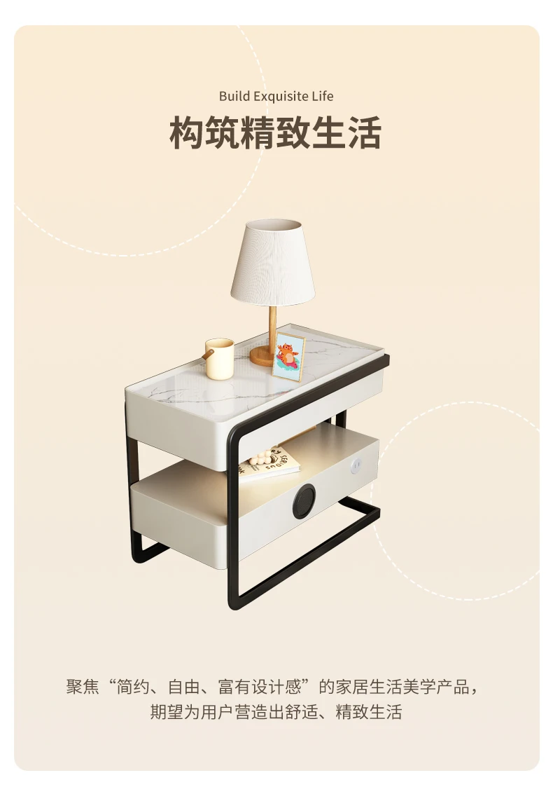 Sofa Edge Cabinet Table Living Room Movable Side Cabinet Modern Corner Table Room Center Desk 거실테이블 밥상 Stolik Kawowy Мебель