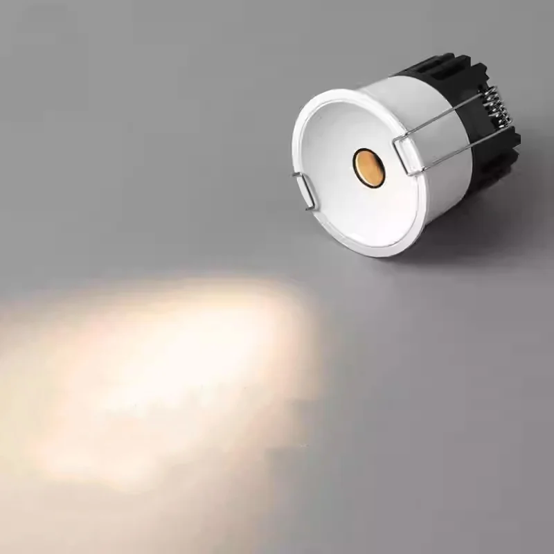 Small holes cross light Recessed Anti-glare COB spotlight micropore 5W 12W 1LED downlight Ceiling lamp 85-265V Interior lighting led downlight,recessed ceiling spotlight