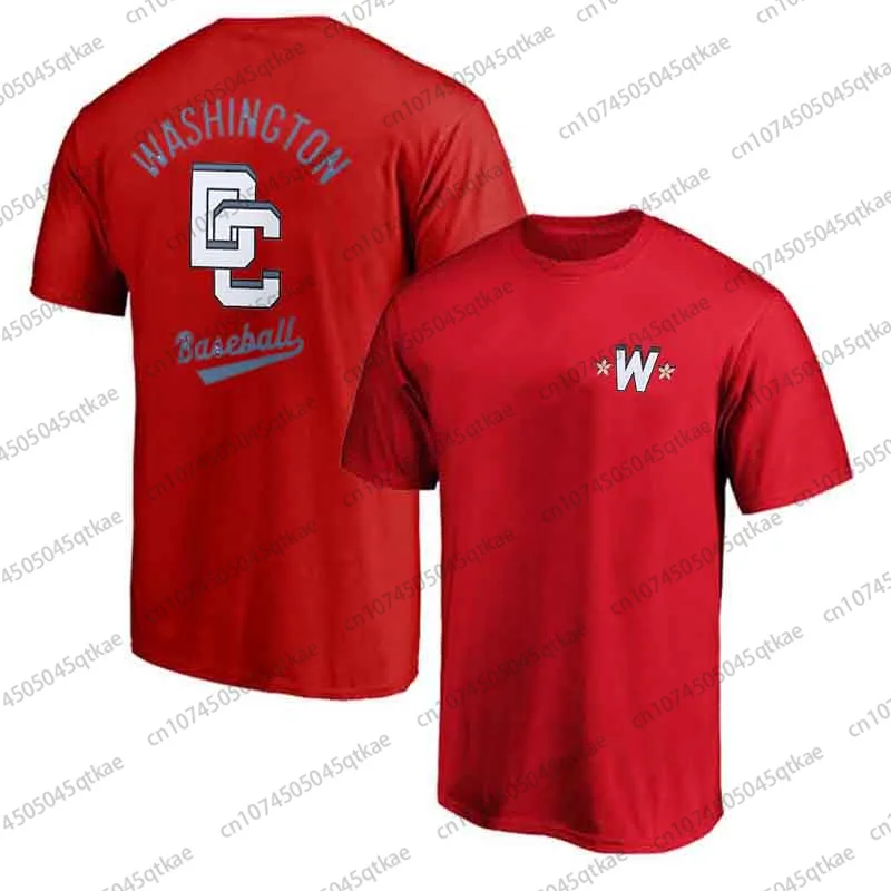 Washington Nationals City Men&rsquo;s Cotton Short sleeve Summer Breathable Casual Men Clothing Streetwear Sport Tshirt