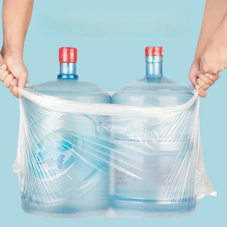 60x80cm 50pcs Clear Large Capacity Garbage Bag Transparent Thickened Disposable Big Trash Bags Kitchen can liner trash bags disposable trash bags garbage bags