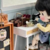 1/6 bjd ob11 miniature dollhouse furniture Mini model  Needle and thread storage box/sewing ornaments 5