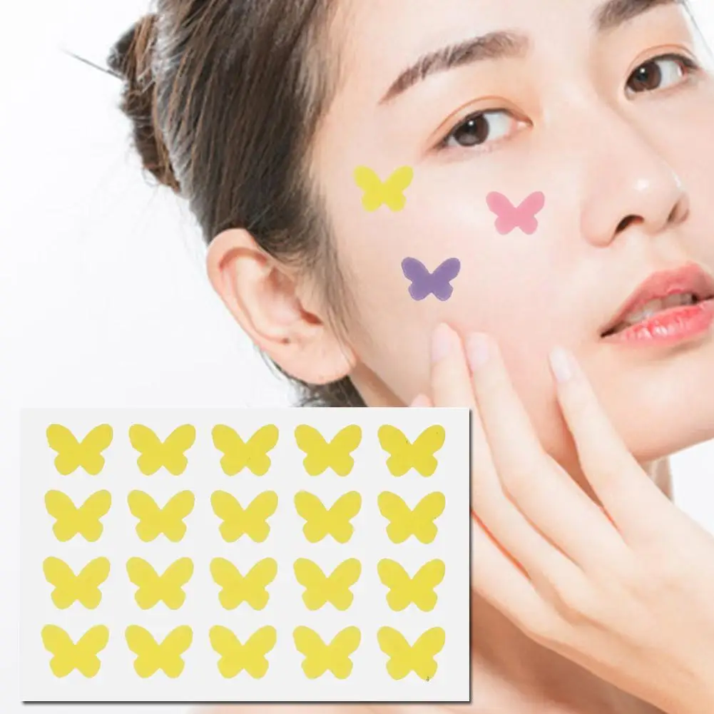 Butterfly Colorful Star Acne Removal Pimple Patch Pimple Face Stickers Spot Skin Care Acne Beauty Concealer Acne Tool K1X2