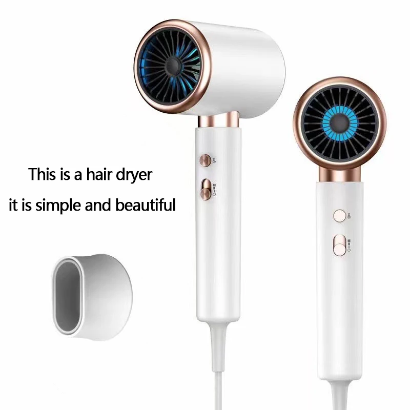 Professional Hair Dryer For Women Blue Light Negative Ion Hair Care Electric Brush 2000W High Speed Low Noise Dryer