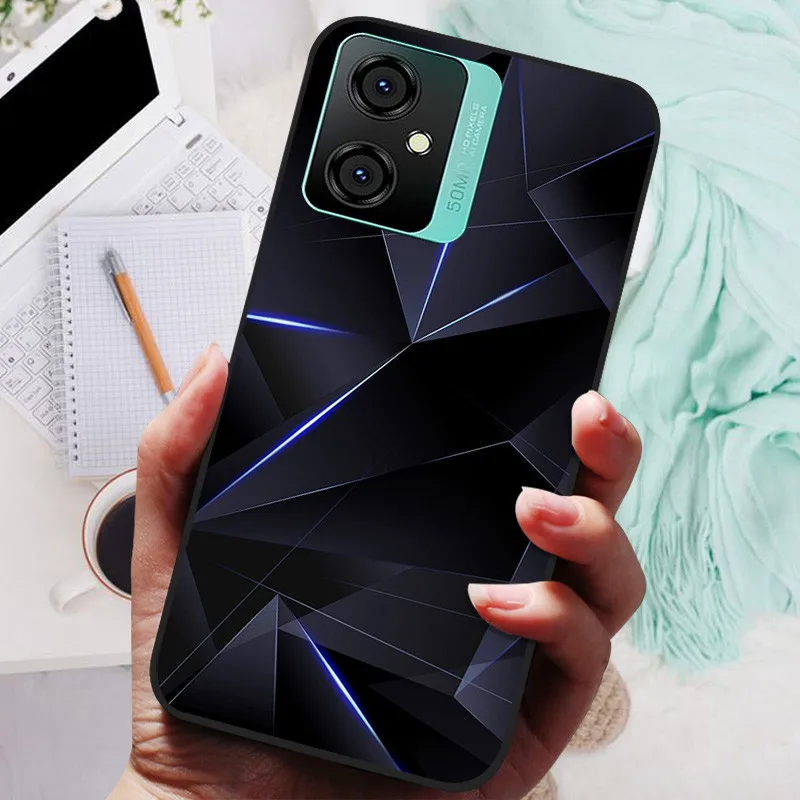 Silicone Soft Lions Cat Black Bumper Protective Case Cover