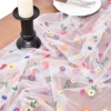 Embroidery Daisy Spring Summer Table Runner Florals Seasonal Easter Tulle Table Runner Holiday Kitchen Dining Table Decoration 3