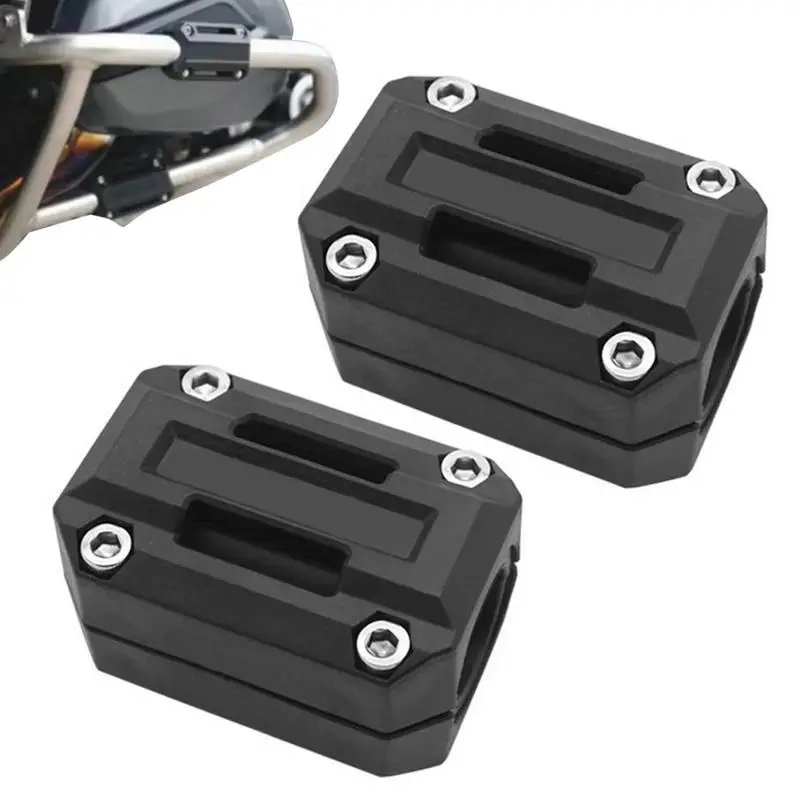 

Engine Guard Blocks Corrosion Resistant Crash Bar Protectors Decorative Blocks For 22mm/25mm/28mm Bumper Protection Blocks