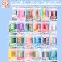 Languo 207/45/9 Colors Morandi Gel Pen 0.6mm Diary Scrapbook Painting DIY Gel Pen Set Color Drawing Art Markers School Supplies 1