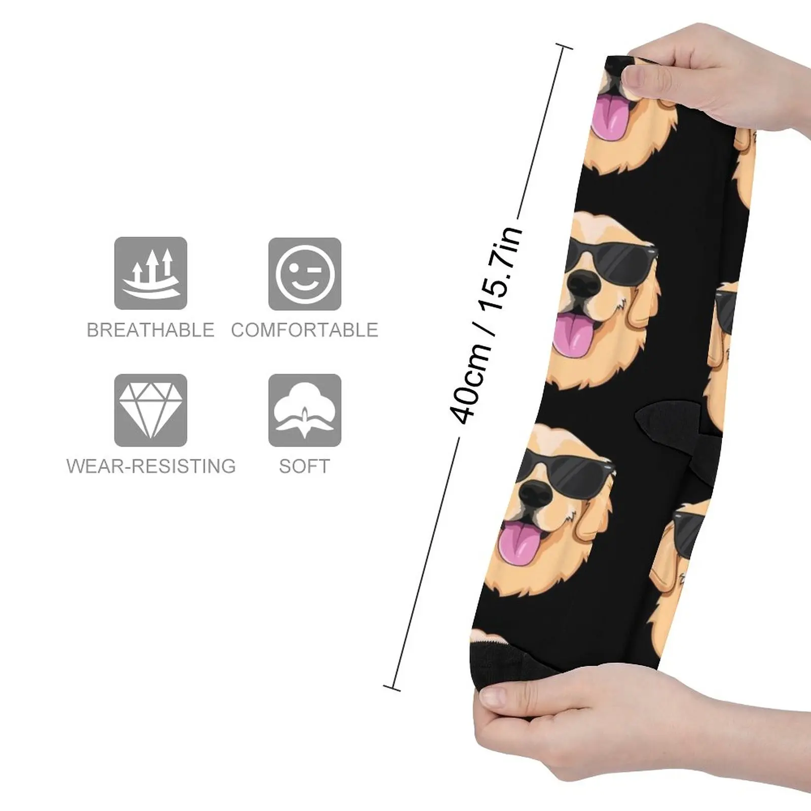 Cool Golden Retriever Socks Socks female mens tennis heated socks