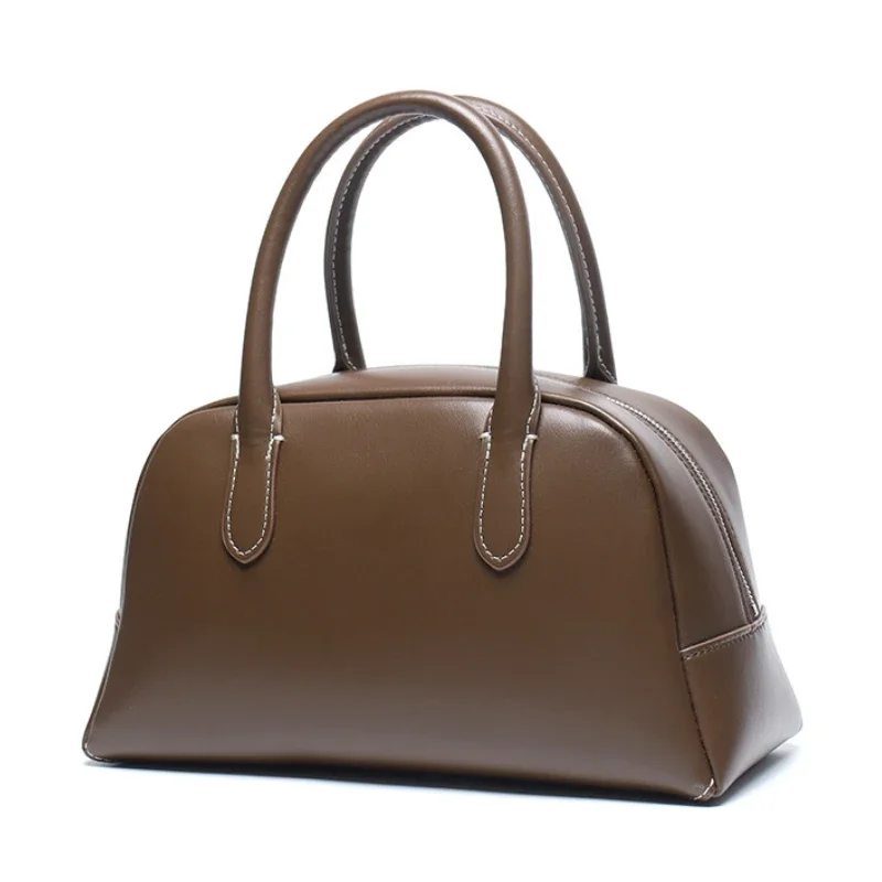 

Retro Pillow Bags for Women Fashion Designer Handbags Real Leather Cowhide Shoulder Crossbody Bag Ladies Travel Office Bag
