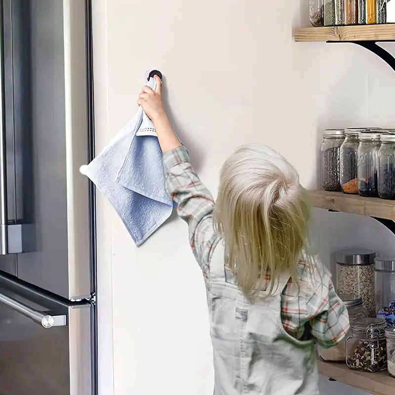4PCS Non Punching Towel Hook Dishwashing Cloth Storage Racks Dishcloth Holder Kitchen Bathroom Accessories Towel Wall Hanging