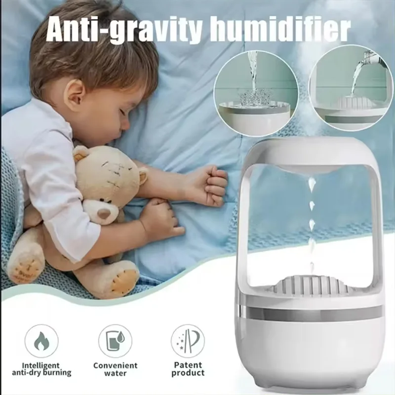 Portable 500ml Antigravity Humidifier Essential Oil Anti-gravity Diffuser Usb Air Anti Gravity Water Drop Humidifiers