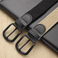 Men's Belt Casual Woven Elastic Belt Outdoor Sports Women's Belt No Need for Punching Climbing Work Belt For Men Women Fashion - Image 3