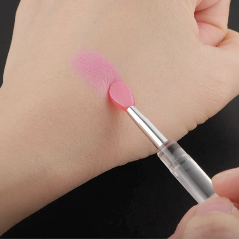Silicone Lip Brush with Cover for Makeup