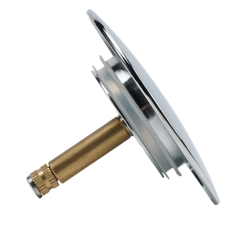 

New Durable Water Plug Sealing Cover Bath Bathroom Bathtub Brass Drain Plug For Bathtub Manually Nickel Chrome