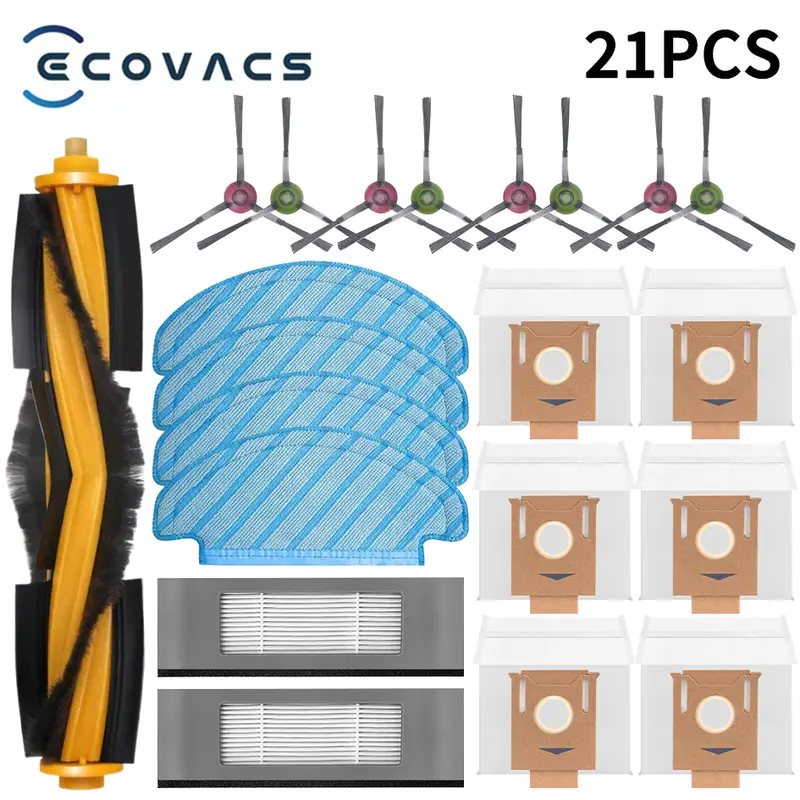 ECOVACS Deebot T8 AIVI T9 AIVI N8 Pro AIVI N9 N10 N10 Plus Accessories Main brush, side brush, filter, dust bag,Hepa Filter - Image 16