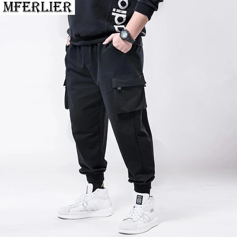 Men Cargo Pants Pockets Casual sports sweatpants Safari Style out door elastic Pants plus size 8XL 140kg,casual sweatpants,men casual pants,cargo pants,military cargo pants