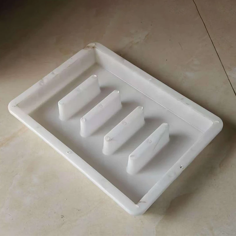 Plastic mold for gutter cover plate, sewer drain cover plate 35x25x5cm, municipal highway concrete manhole mold