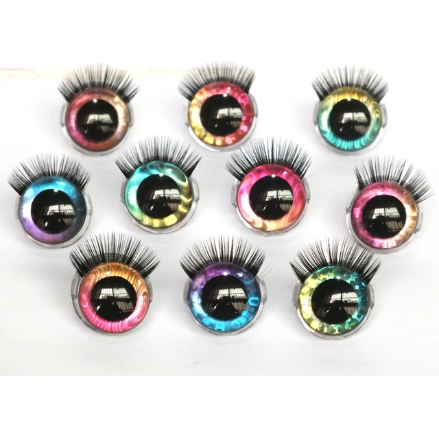 80pcs/lot 10-18mm mixed size safety eyes with white washer-each size 20pcs  - AliExpress