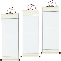 3 Pcs Blank Scroll Painting Supply Caligraphy Paper Drawing Chinese Calligraphy Practicing Scrolls Home Supplies 1