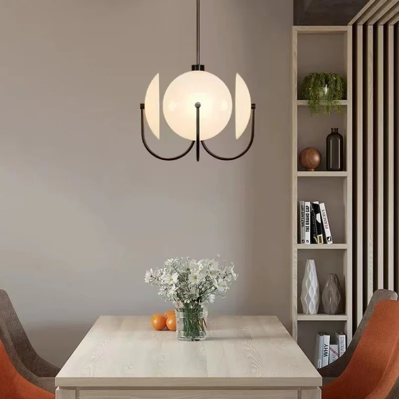 

Nordic Creative Chandelier Living Room Restaurant Exhibition Hall Hotel Bedside Bedroom Light Luxury Simple Glass Pendant Lamps
