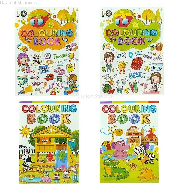 

4 вида стилей, раскраска для детей, мультфильм граффити, обучающая книга для рисования для детей и подростков