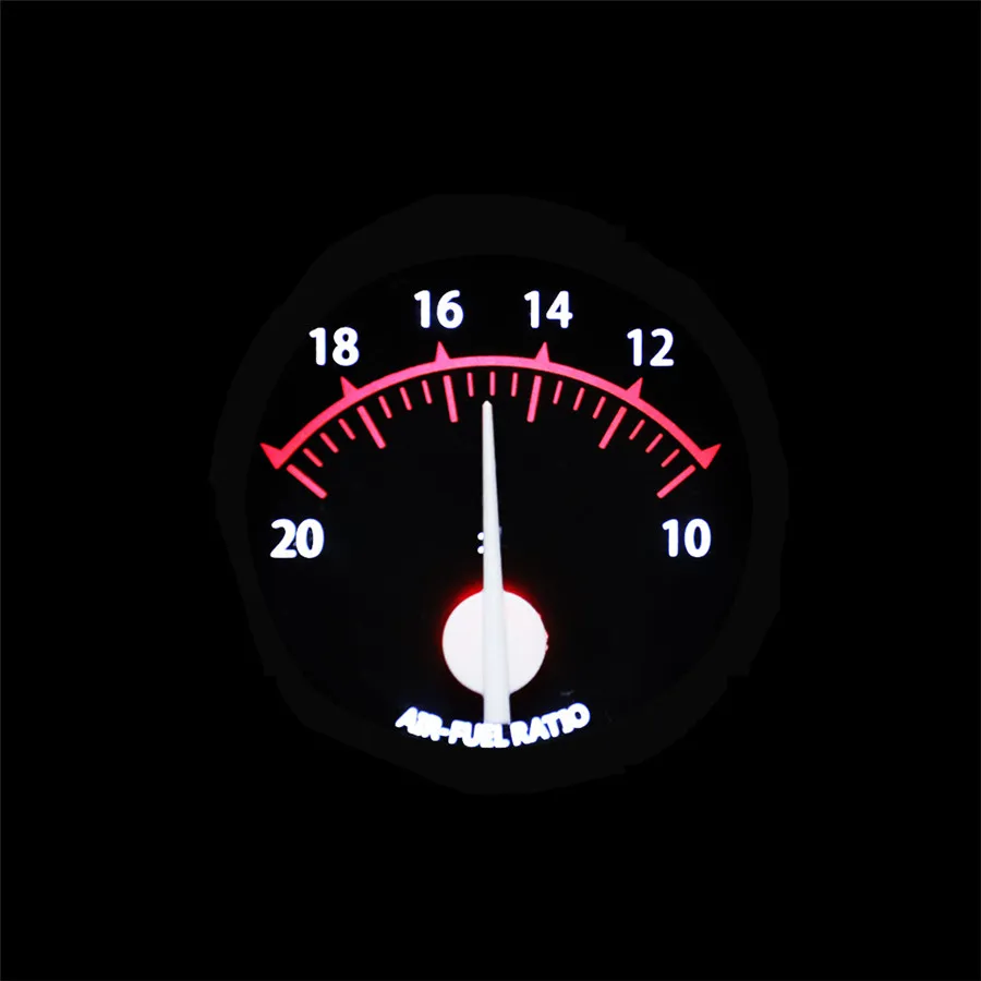 원형 자동차 디지털 공기 연료 비율 게이지, 2 인치 52mm, 12V 공기 연료 계량기, LED 백라이트