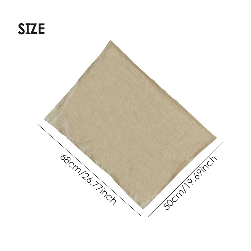 68x50cm Vintage Kitchen Napkin Retro Cotton Linen Food Background Cloth Shooting Photography Props Table Napkin Decoration Mat