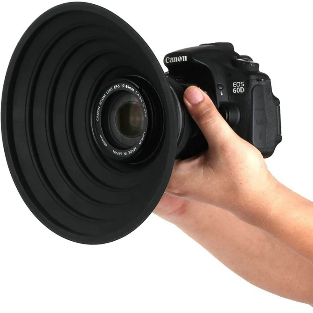 Paraluce In Silicone JJC Per Fotocamere - Universale, Pieghevole E Antiriflesso - Foto 9
